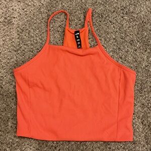 The North Face Orange Ribbed Tank Top